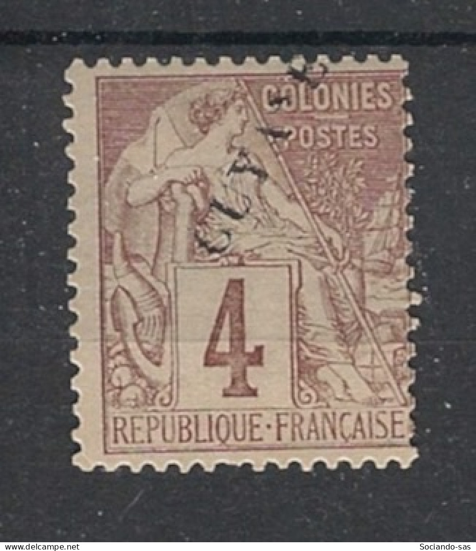 GUYANE - 1892 - N°YT. 18a - Type Alphée Dubois 4c Brun - VARIETE Sans N - Neuf* / MH VF - Ongebruikt