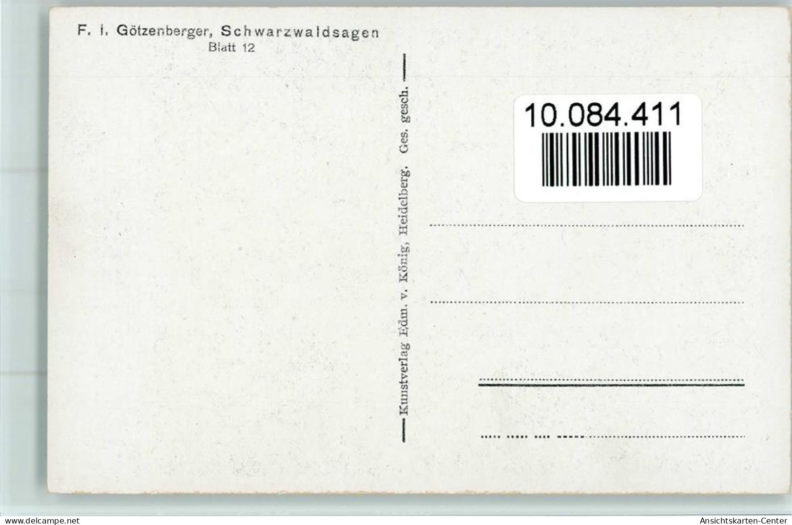 10084411 - Sagen  Serie Goetzenberger - Vertellingen, Fabels & Legenden