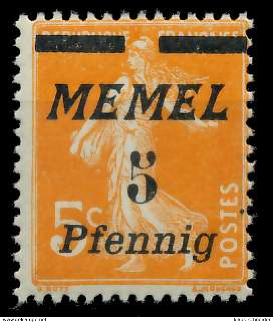 MEMEL 1922 Nr 52 Postfrisch X887A12 - Memel (Klaïpeda) 1923