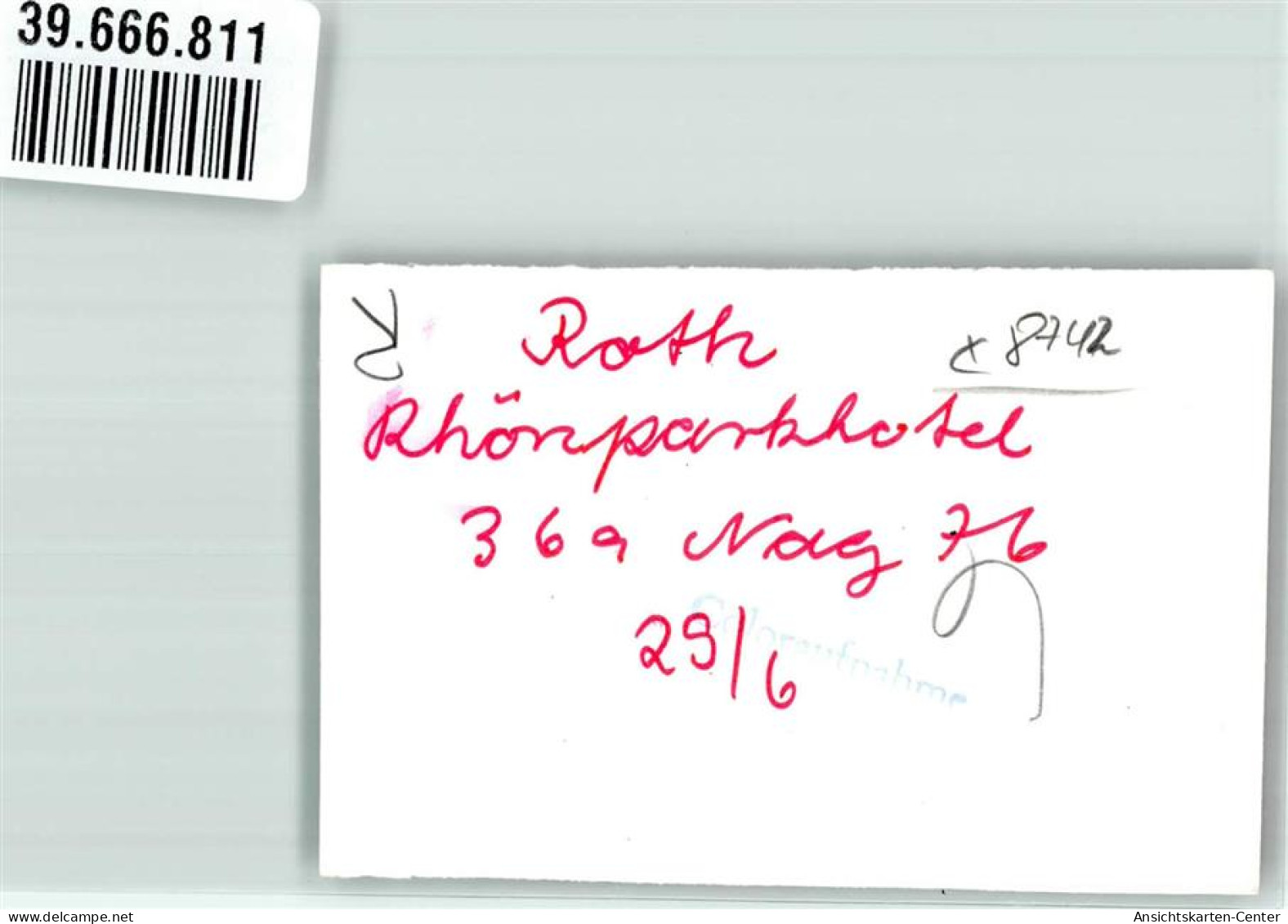 39666811 - Roth B Nordheim V D Rhoen - Autres & Non Classés