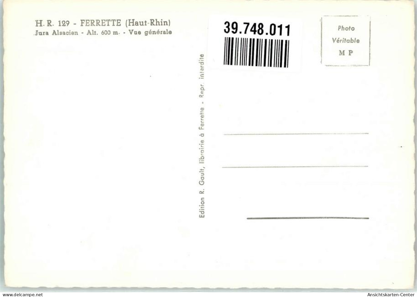 39748011 - Ferrette Pfirt - Other & Unclassified