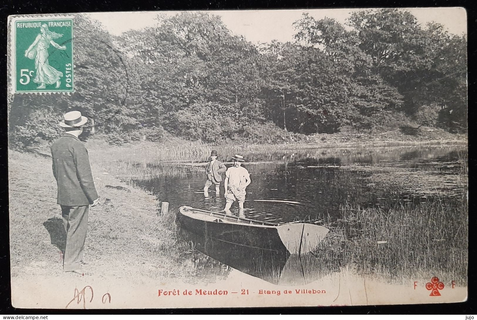 92 - Foret De Meudon - 21 - Etang De Villebon - Animée - Barque - Bain De Pieds - Meudon