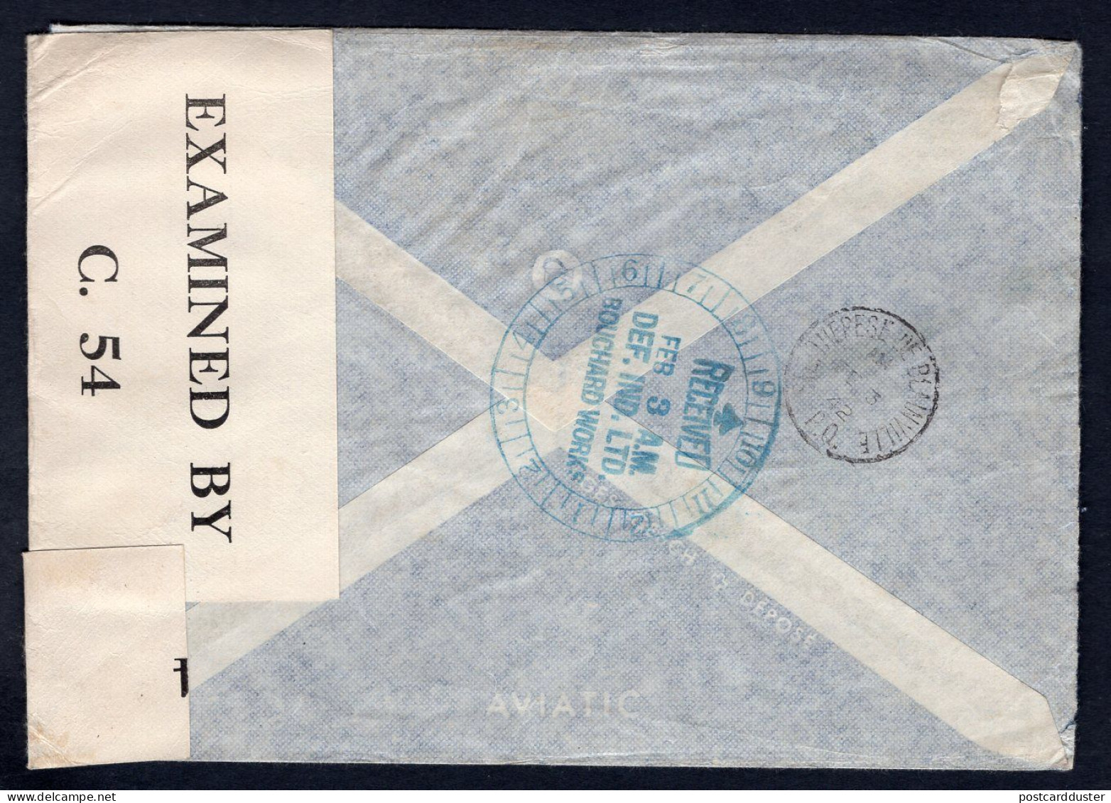 SWITZERLAND 1942 Censored Airmail Cover To Canada, Via Lisbon Portugal (p854) - Lettres & Documents