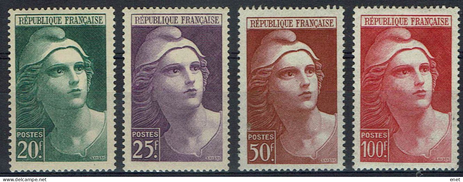 France Frankreich 1945 - MiNr 703/06* - Freimarken: Marianne, Großformat - Unused Stamps