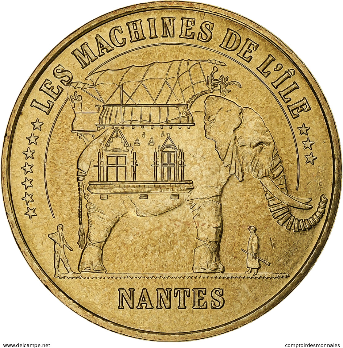 France, Jeton Touristique, Machines De Nantes, 2007, MDP, Or Nordique, SPL - Autres & Non Classés