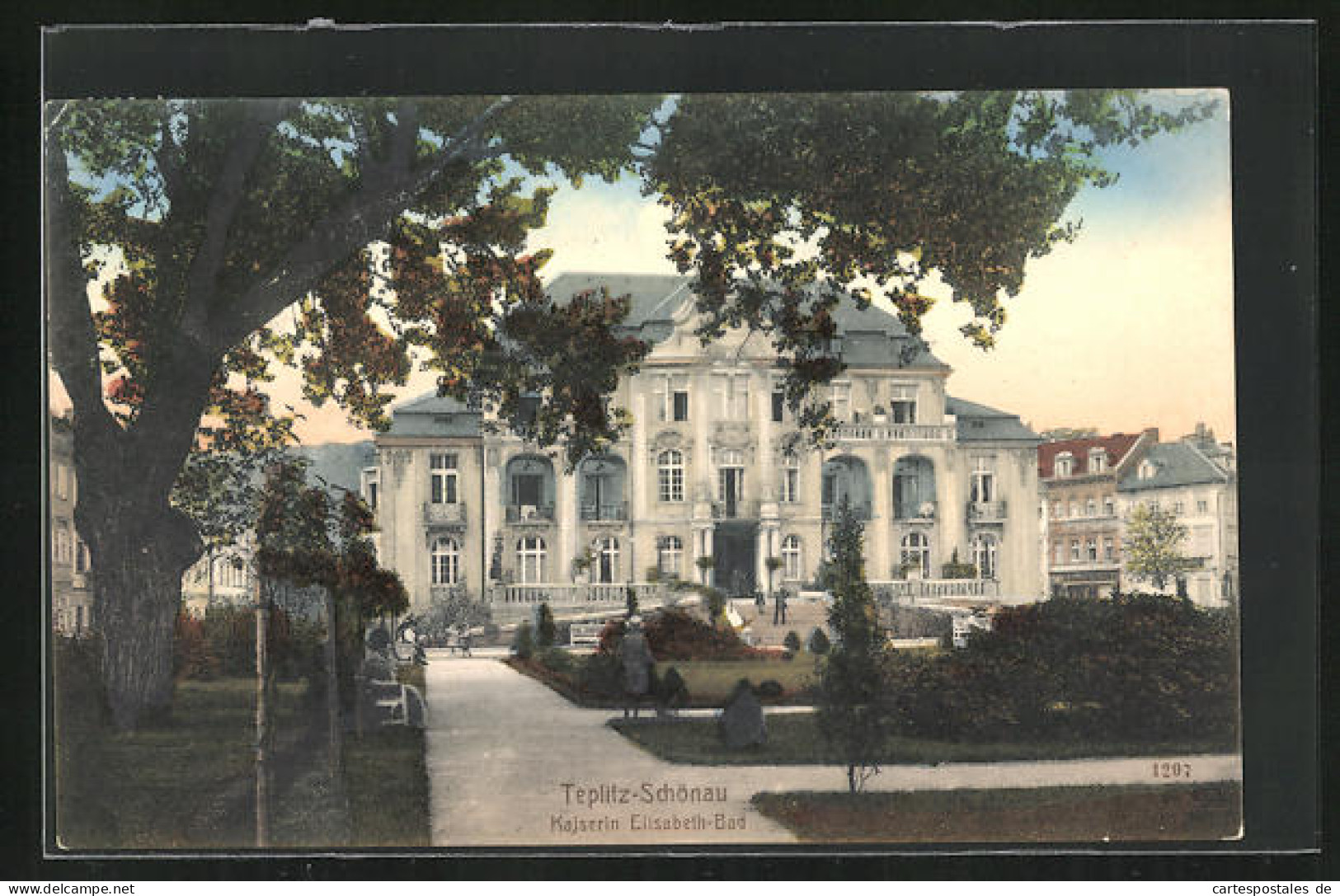 AK Teplitz Schönau / Teplice, Kaiserin Elisabeth-Bad  - Tsjechië