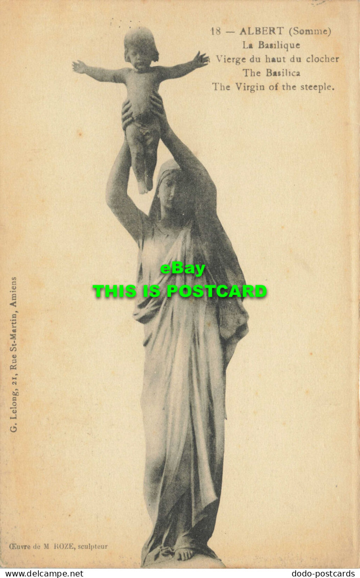 R583933 Albert. Somme. The Virgin Of The Steeple. Catala Freres. G. Lelong. M. R - World