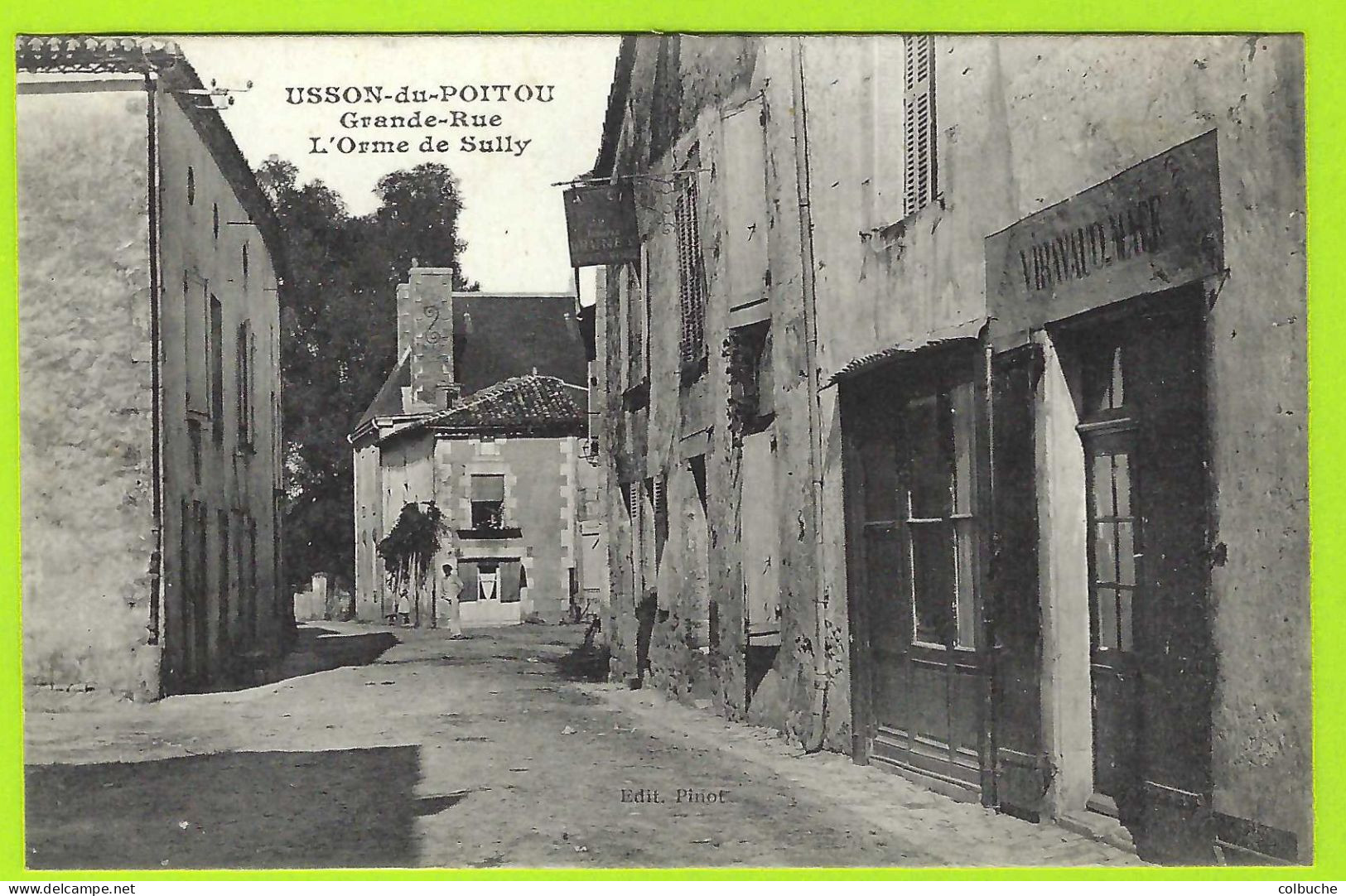 86 - USSON-DU-POITOU +++ Grande-Rue +++ L'Orme De Sully +++ Hôtel Brunet +++ Rare +++ - Other & Unclassified