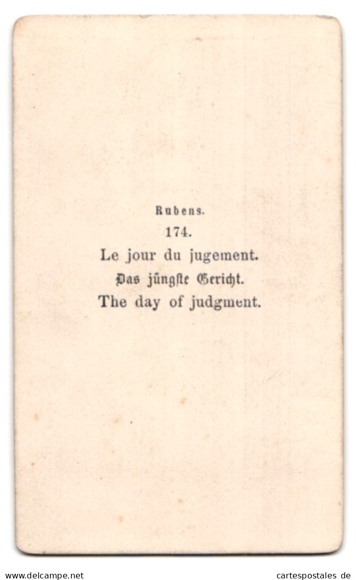 Fotografie Unbekannter Fotograf Und Ort, Gemälde: Das Jüngste Gericht Nach Rubens  - Autres & Non Classés