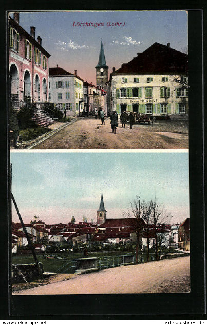 CPA Lörchingen, Vue De La Rue Im Ortskern  - Sonstige & Ohne Zuordnung