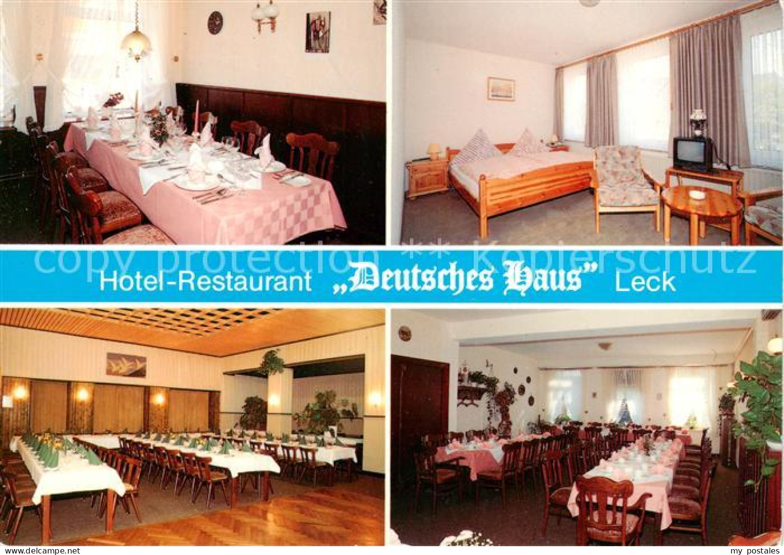 73866443 Leck Schleswig-Holstein Hotel Restaurant Deutsches Haus Gastraeume Fest - Autres & Non Classés