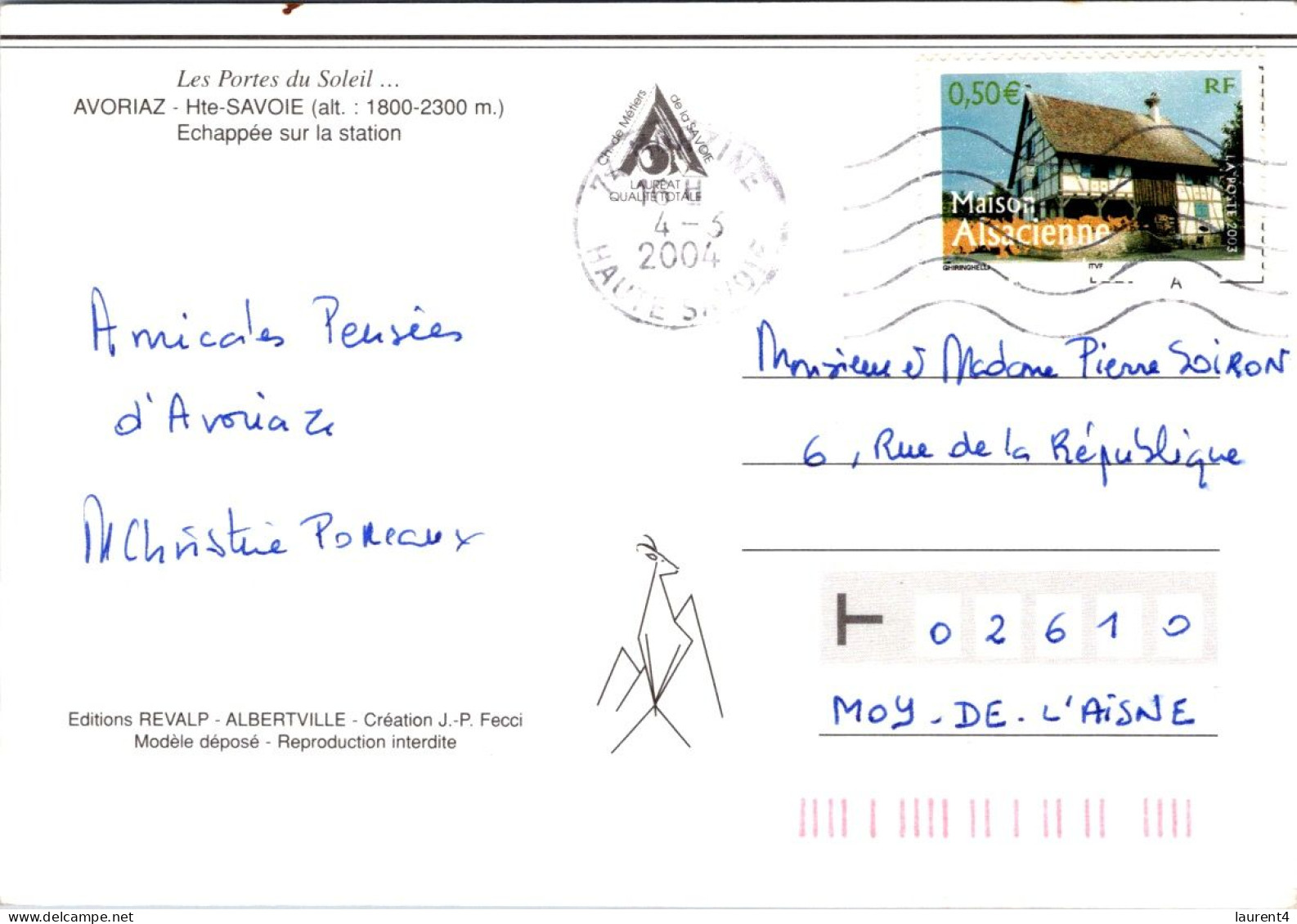 18-5-2024 (5 Z 26) France - Avoriaz (old House Stamp) - Avoriaz