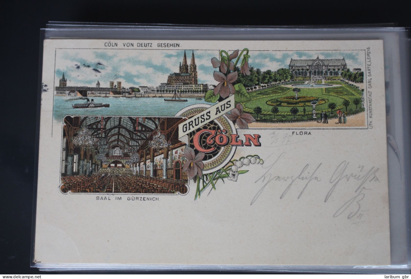AK Köln am Rhein Mehrbildkarte 1897 gebraucht #PL766