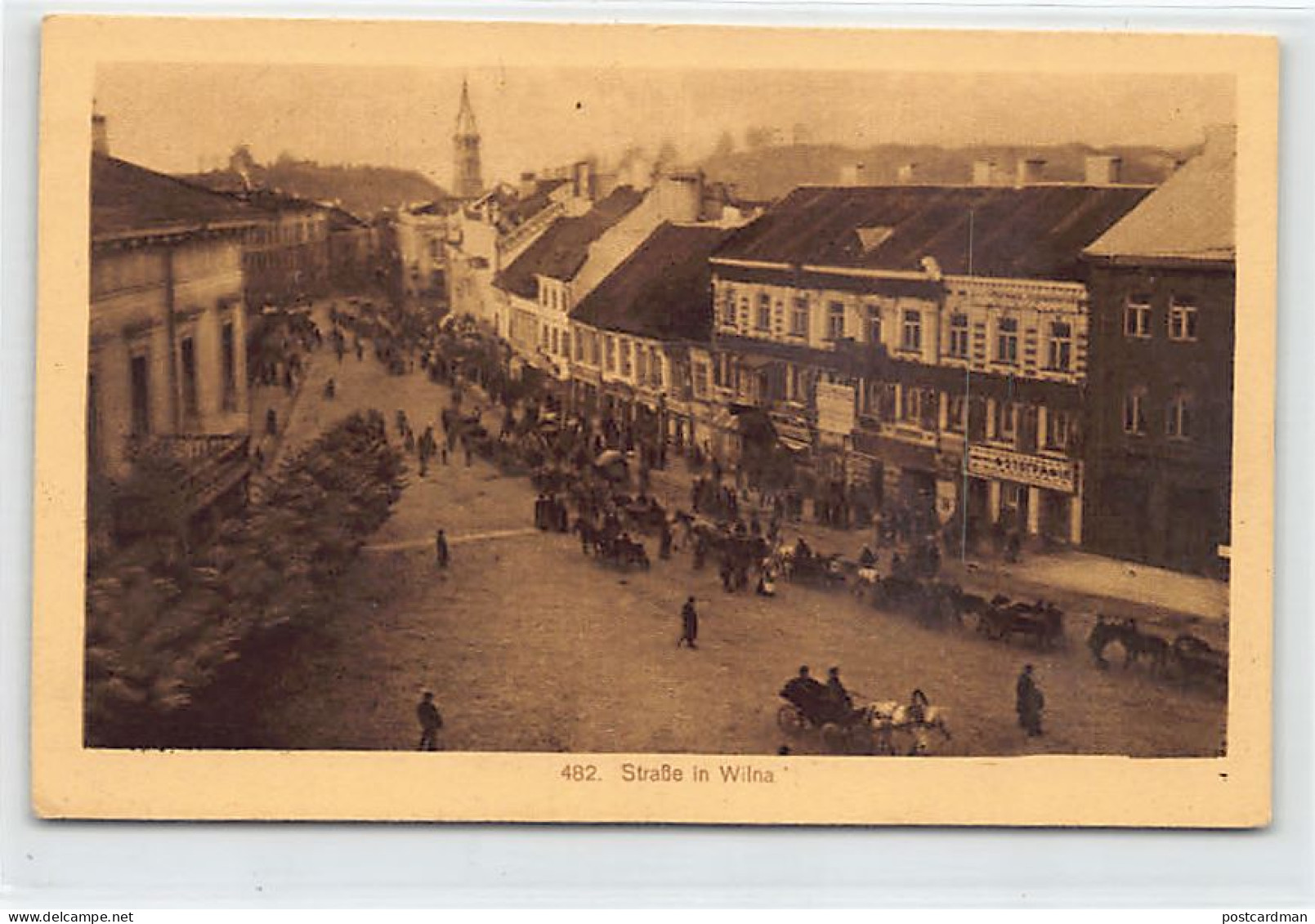 Lithuania - A Street In Vilnius During World War One (under German Occupation) - Lituanie