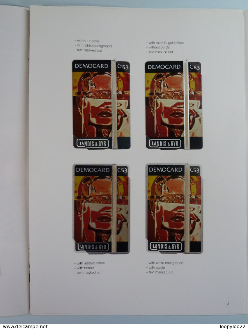 SWITZERLAND - L&G - Democard - Phonecard C53 - set of 4 - Without Control - Mint in Original Folder