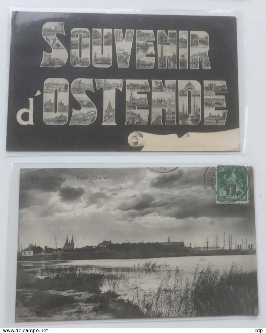 Lot 2 Cpa Ostende   1905 - Oostende