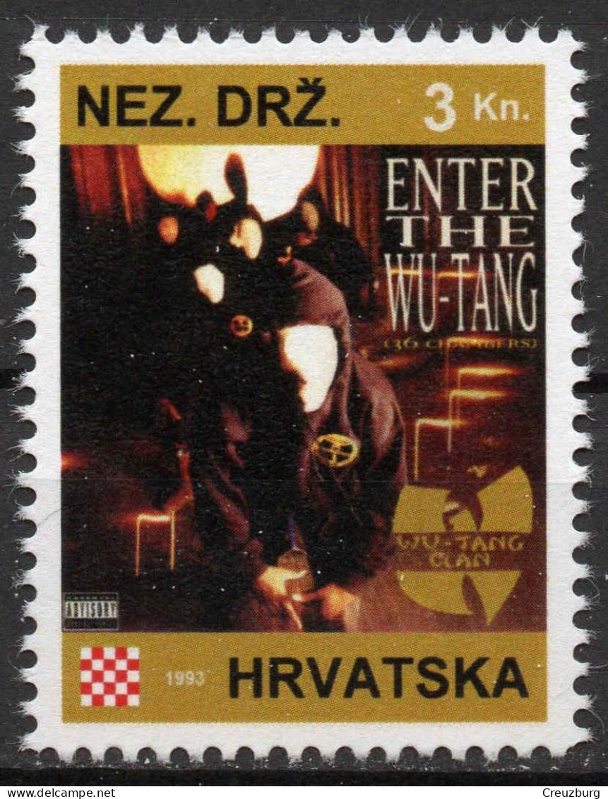 Wu-Tang Clan - Briefmarken Set Aus Kroatien, 16 Marken, 1993. Unabhängiger Staat Kroatien, NDH. - Croatie