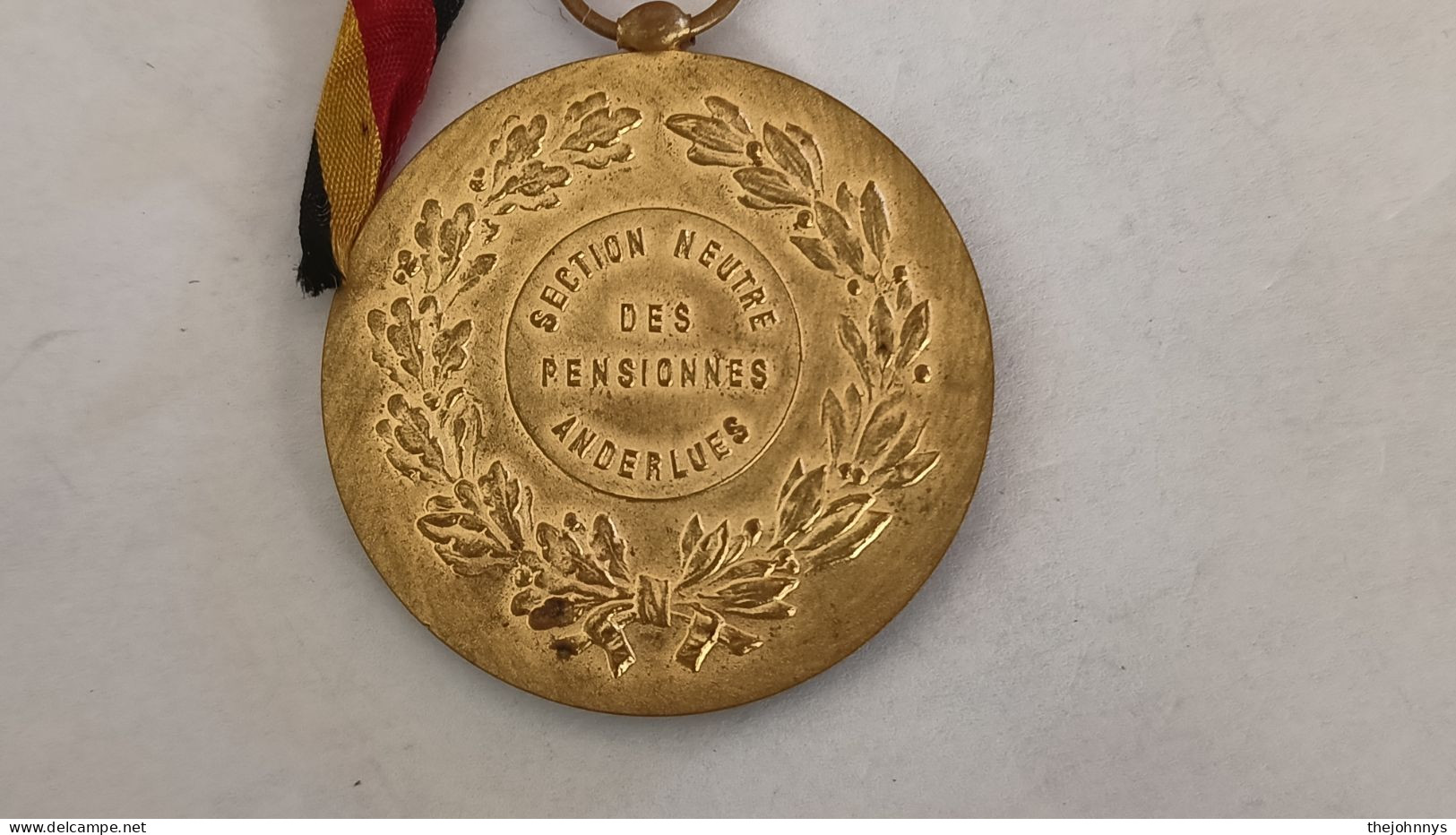 RARE Et Introuvable Médaille Belge : Section Neutre Des Pensionnés Anderlues 50 Mm 48 G - Other & Unclassified