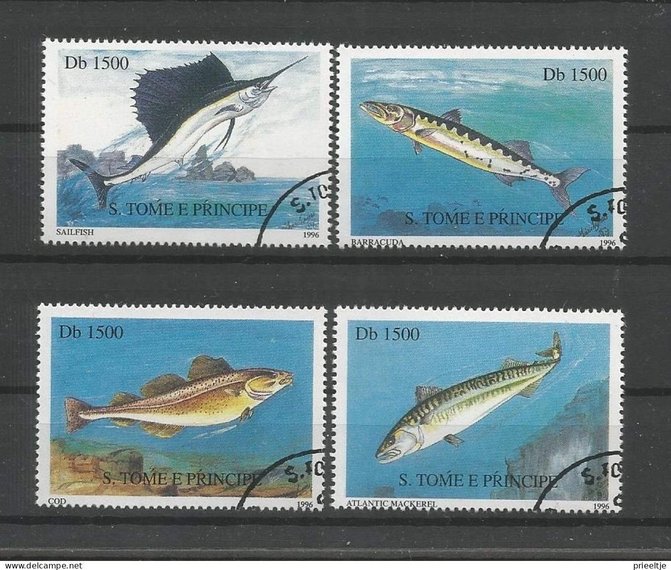St Tome E Principe 1996 Fish Y.T. 1264EB/1264EE (0) - Sao Tome Et Principe