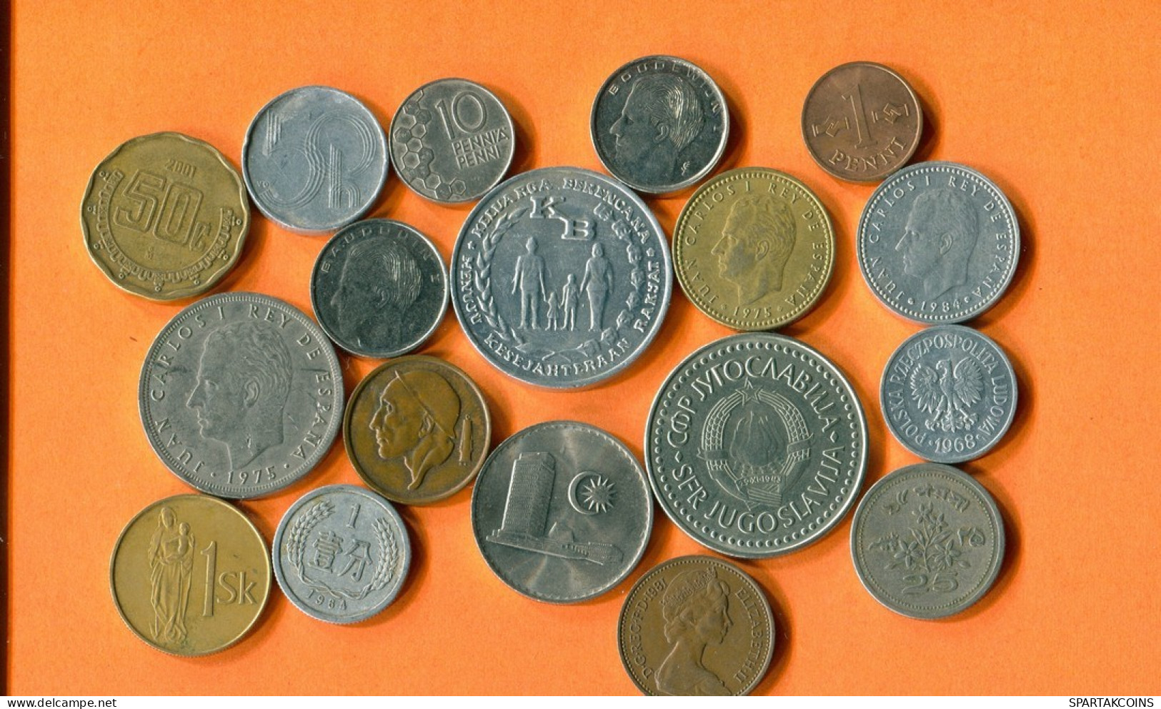 Collection MUNDO Moneda Lote mixto Diferentes PAÍSES y REGIONES #L10011.2.E.A
