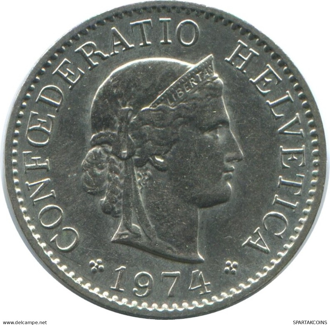 5 RAPPEN 1974 SWITZERLAND Coin HELVETIA #AD971.2.U.A - Autres & Non Classés