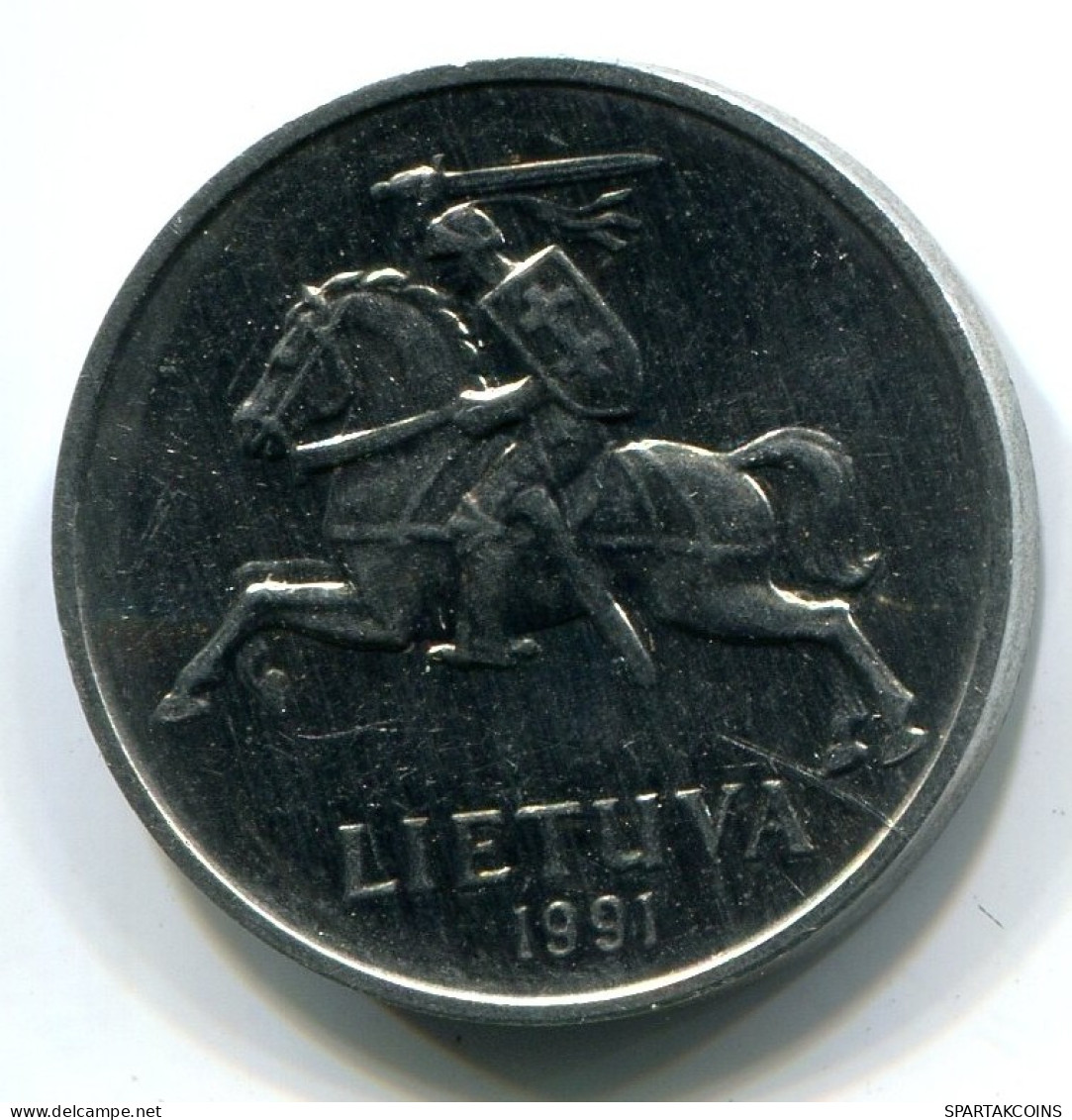 2 CENTAI 1991 LITAUEN LITHUANIA UNC Münze #W10805.D.A
