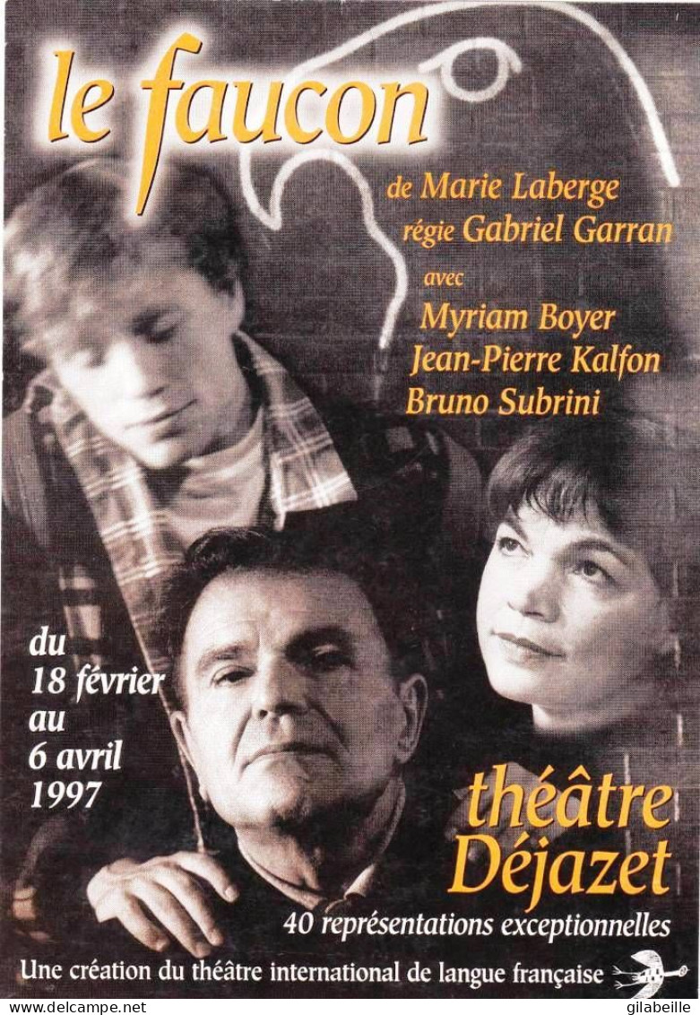 Publicité -  theatre - " le Faucon " theatre Dejazet