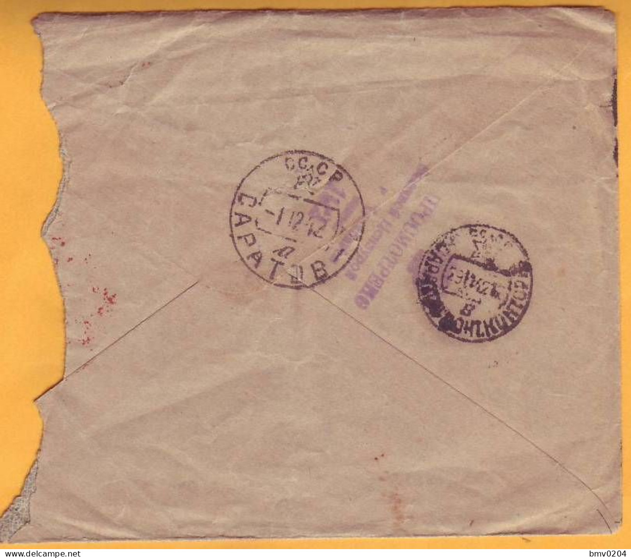 1942 RUSSIA RUSSIE USSR URSS  Military Censorship Chelyabinsk 182. Saratov. - Cartas & Documentos