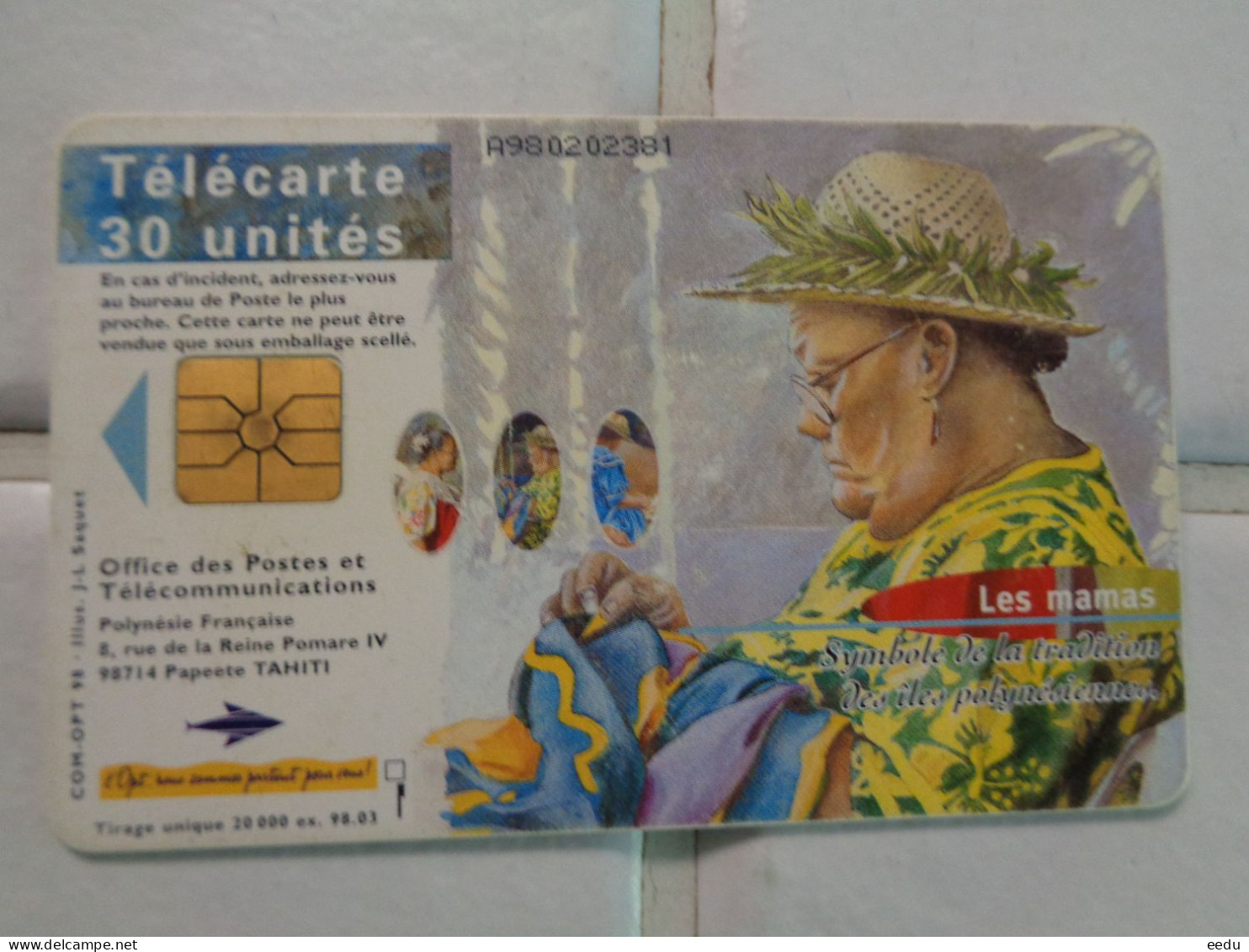 French Polynesia phonecard