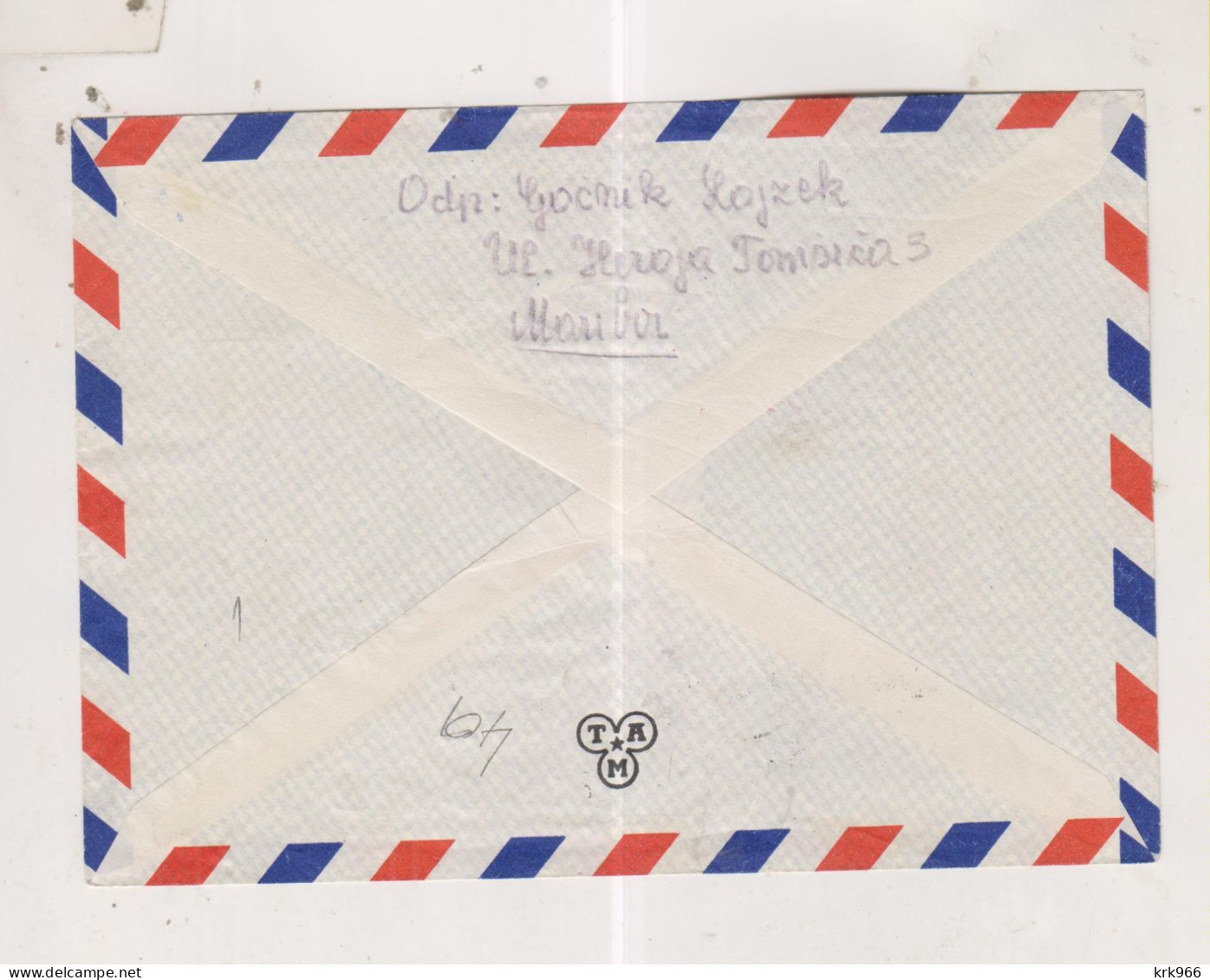 YUGOSLAVIA, 1958 MARIBOR Airmail Cover To Austria - Lettres & Documents