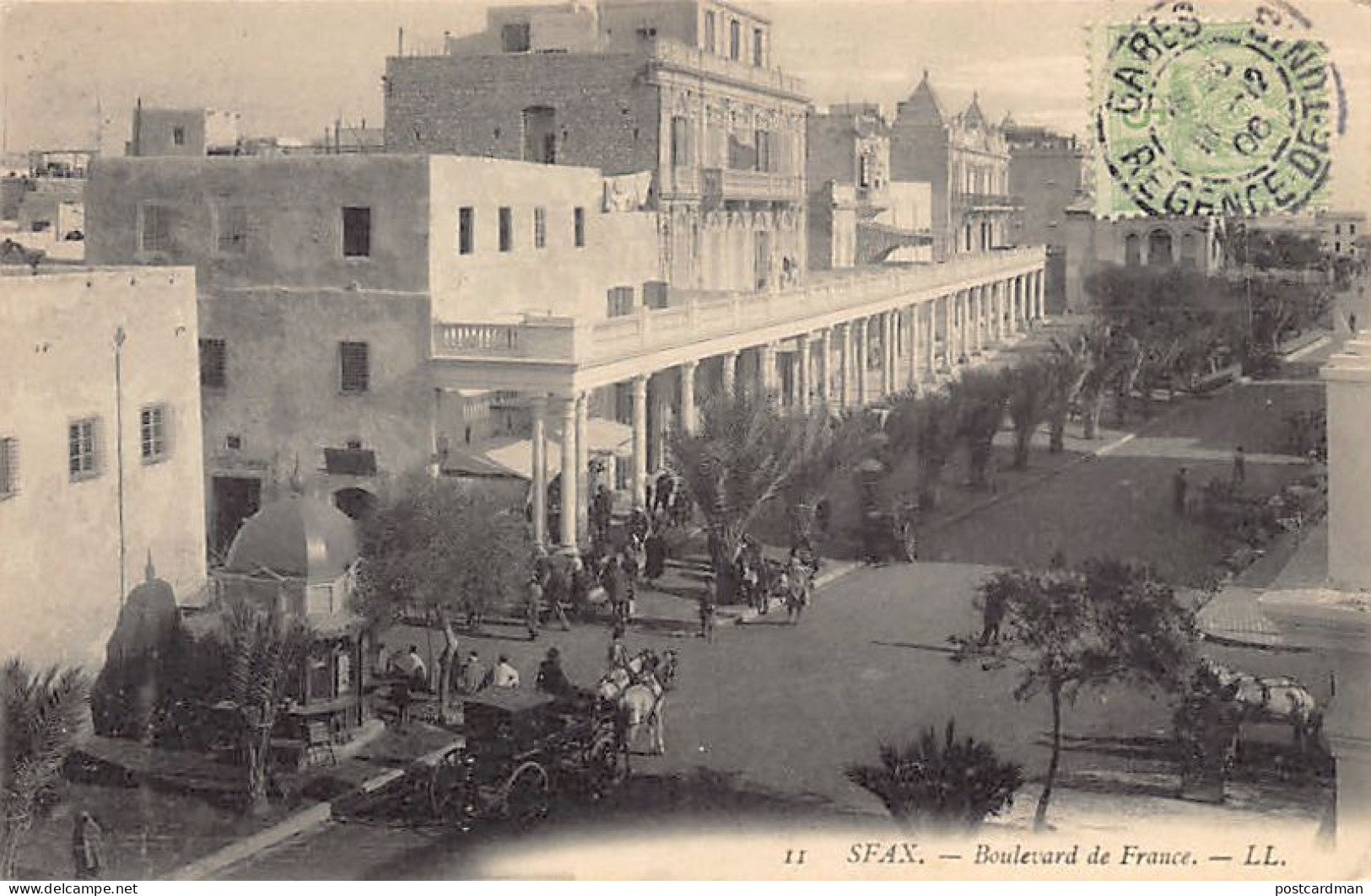 Tunisie - SFAX - Boulevard de France - Ed. L.L. Lévy 11
