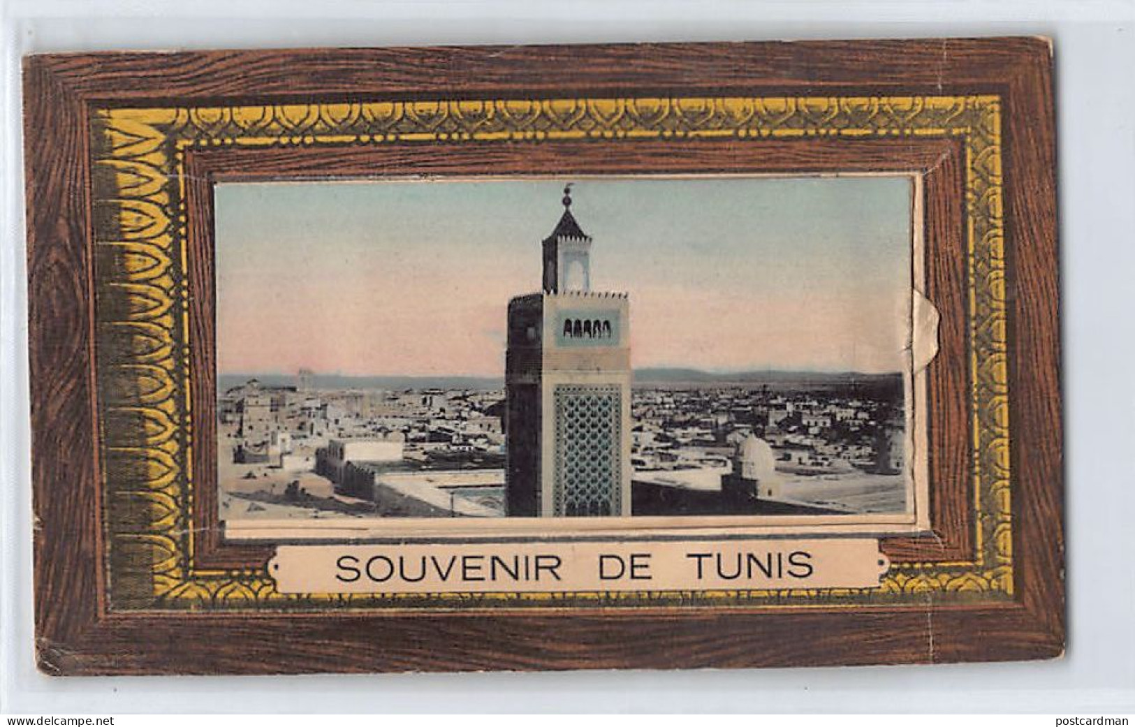 Souvenir de TUNIS - Carte avec dépliant complet - Ed. DD 15