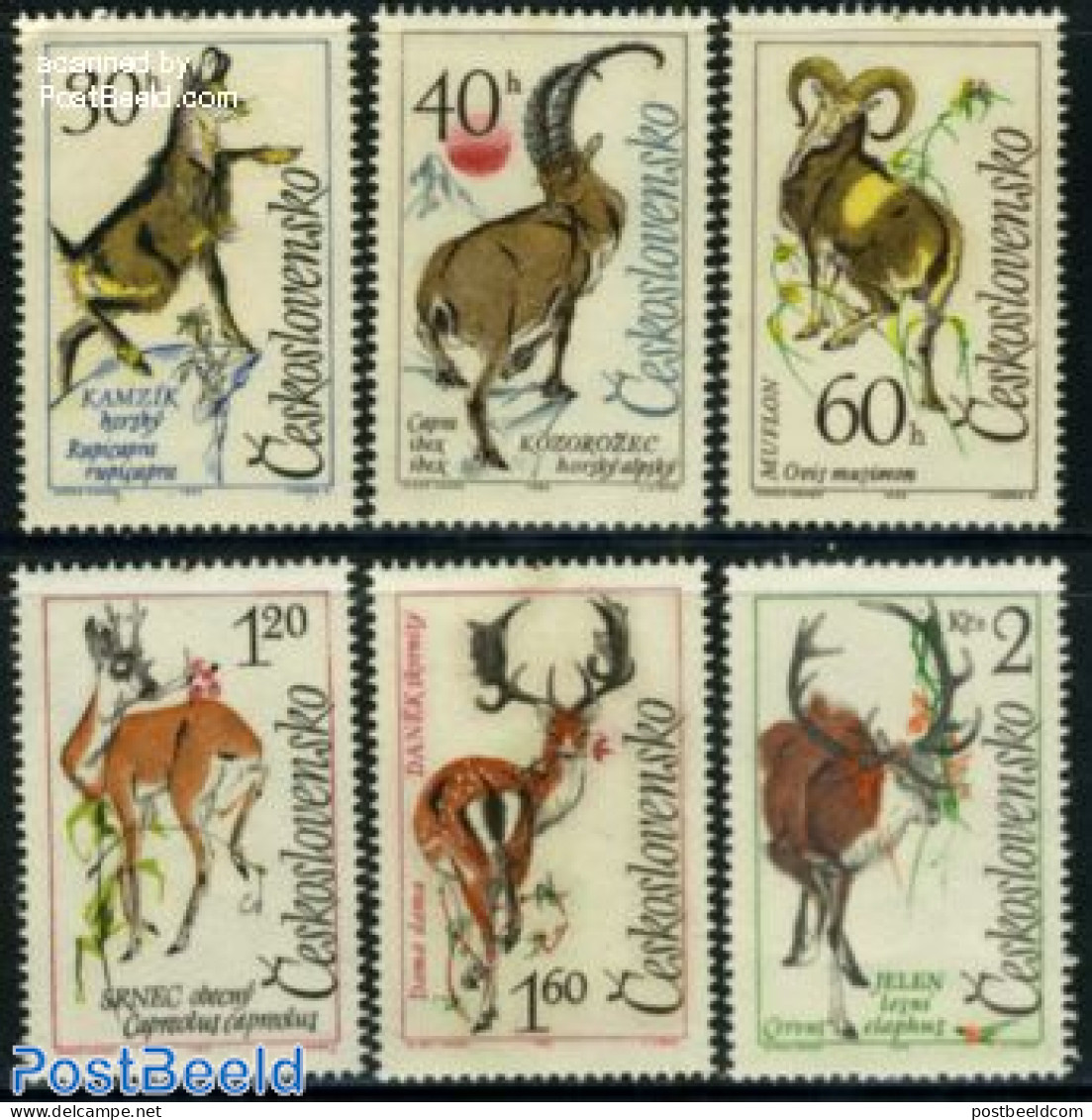 Czechoslovkia 1963 Animals 6v, Mint NH, Nature - Animals (others & Mixed) - Deer - Autres & Non Classés