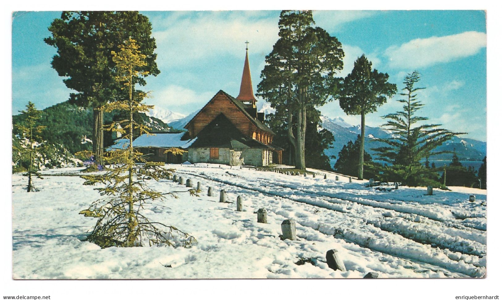 ARGENTINA // BARILOCHE // VISTA INVERNAL DE LA CAPILLA DE LLAO LLAO - Argentine