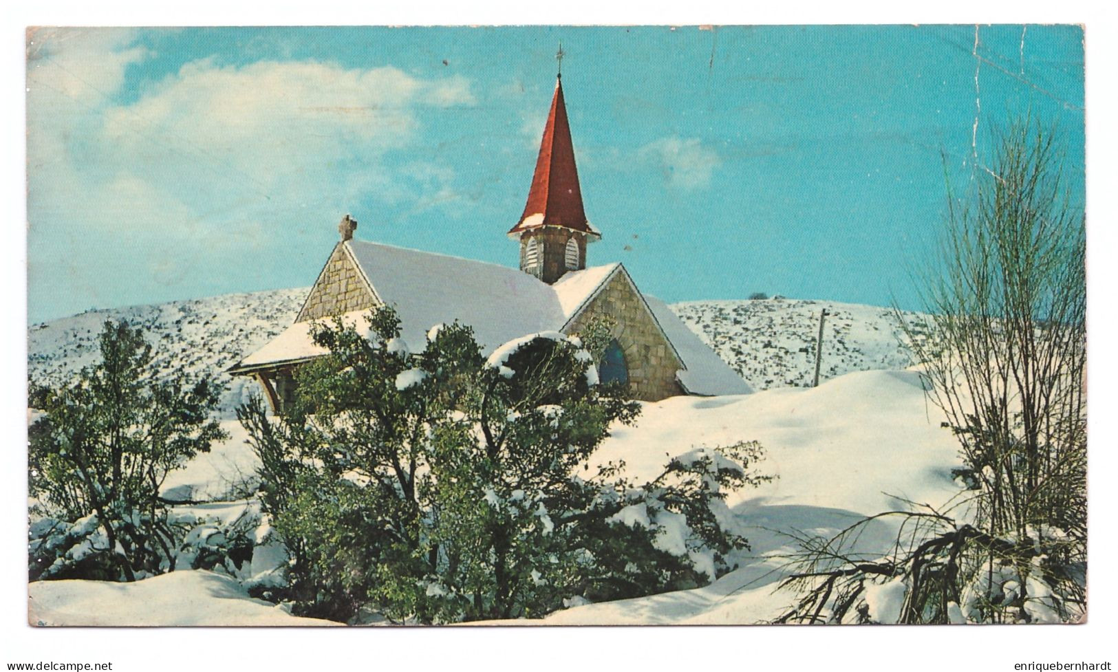 ARGENTINA // BARILOCHE // VISTA INVERNAL DE LA CAPILLA DEL CERRO CATEDRAL // 1972 - Argentine