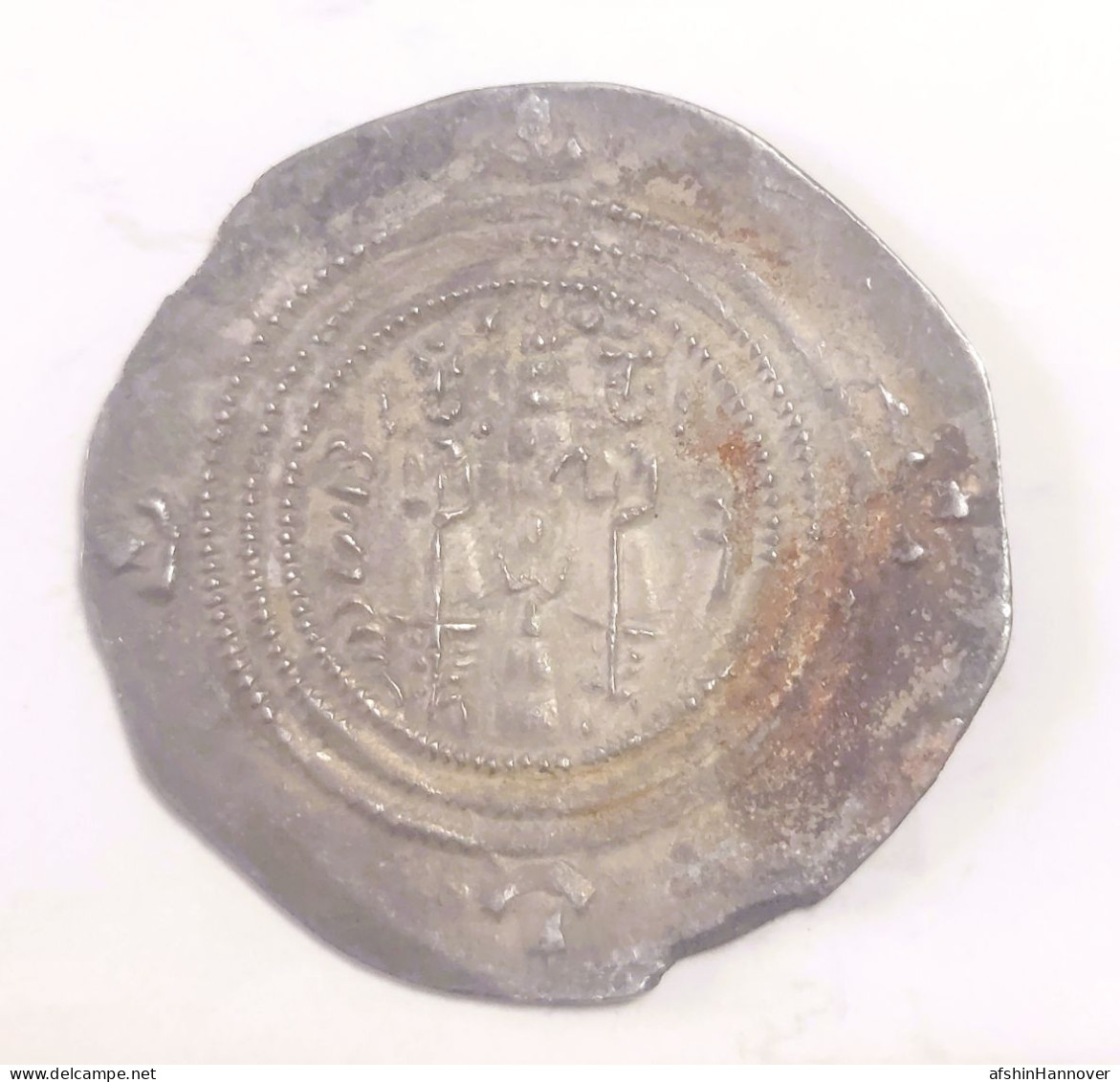SASANIAN KINGS. Khosrau II. 591-628 AD. AR Silver Drachm Year 32 Mint BN - Oosterse Kunst