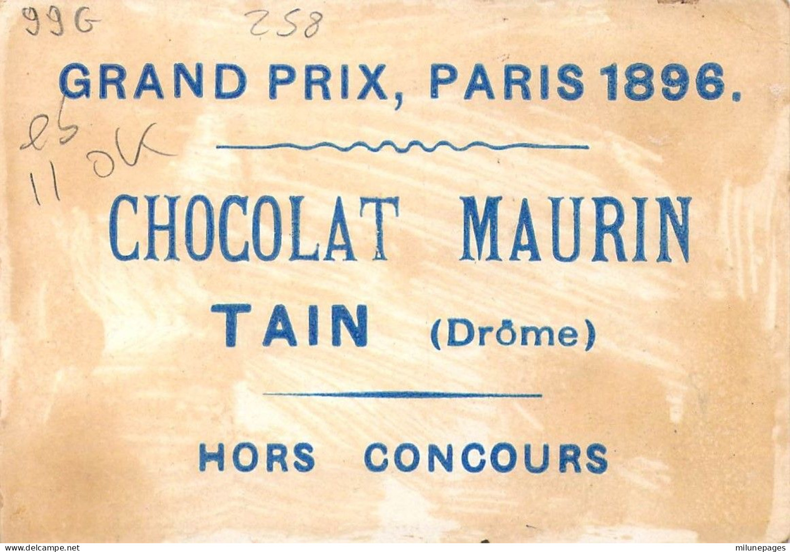 Chromo Du Chocolat Maurin à Tain Dans La Drôme Enfant Dompteur Au Cerceau  Dans La Cage Du Tigre - Otros & Sin Clasificación