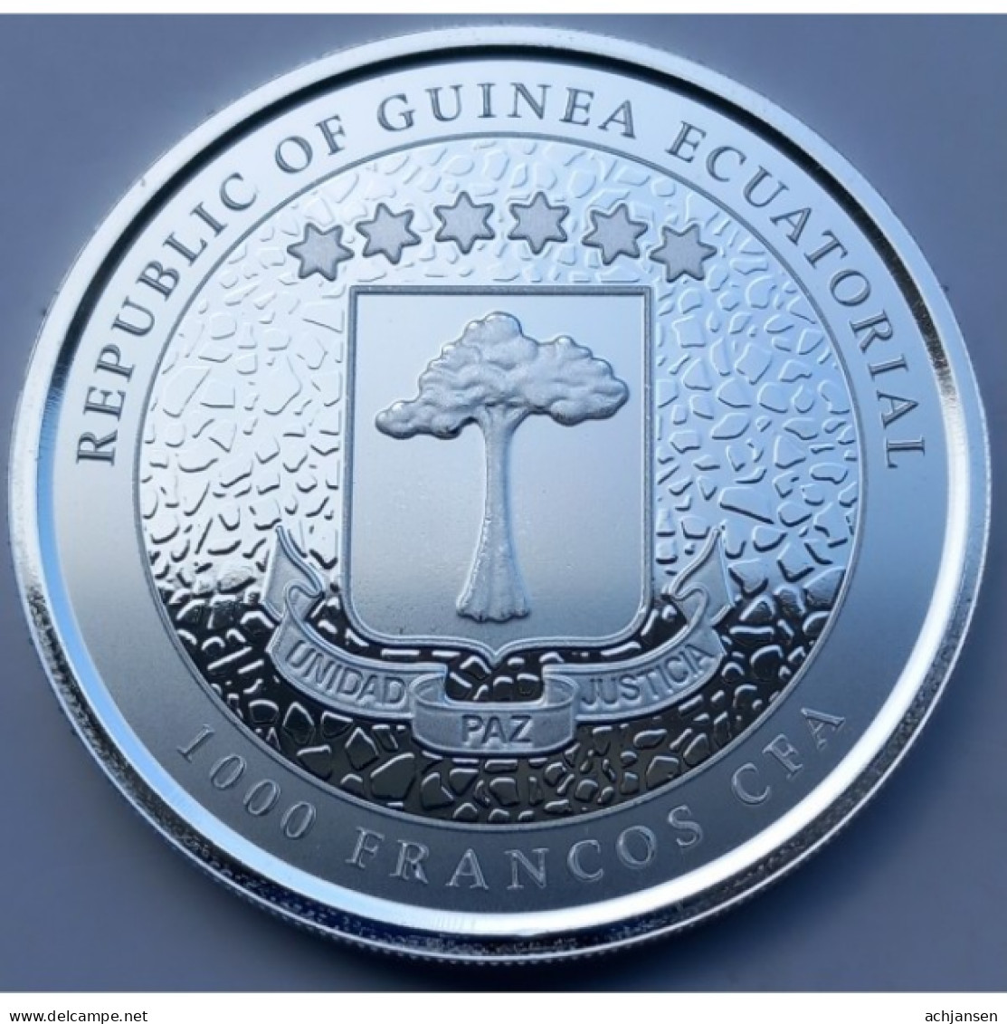 Equatorial Guinea, Giraf 2022 - 1 Oz. Pure Silver - Equatoriaal Guinea