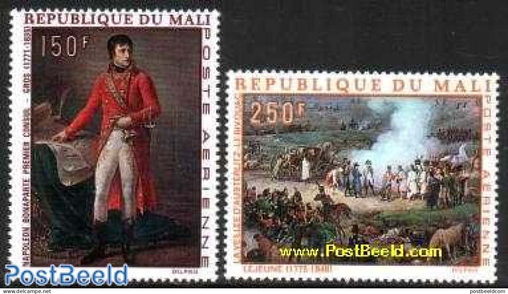 Mali 1969 Napoleon I 2v, Mint NH, History - History - Napoleon - Art - Paintings - Napoléon