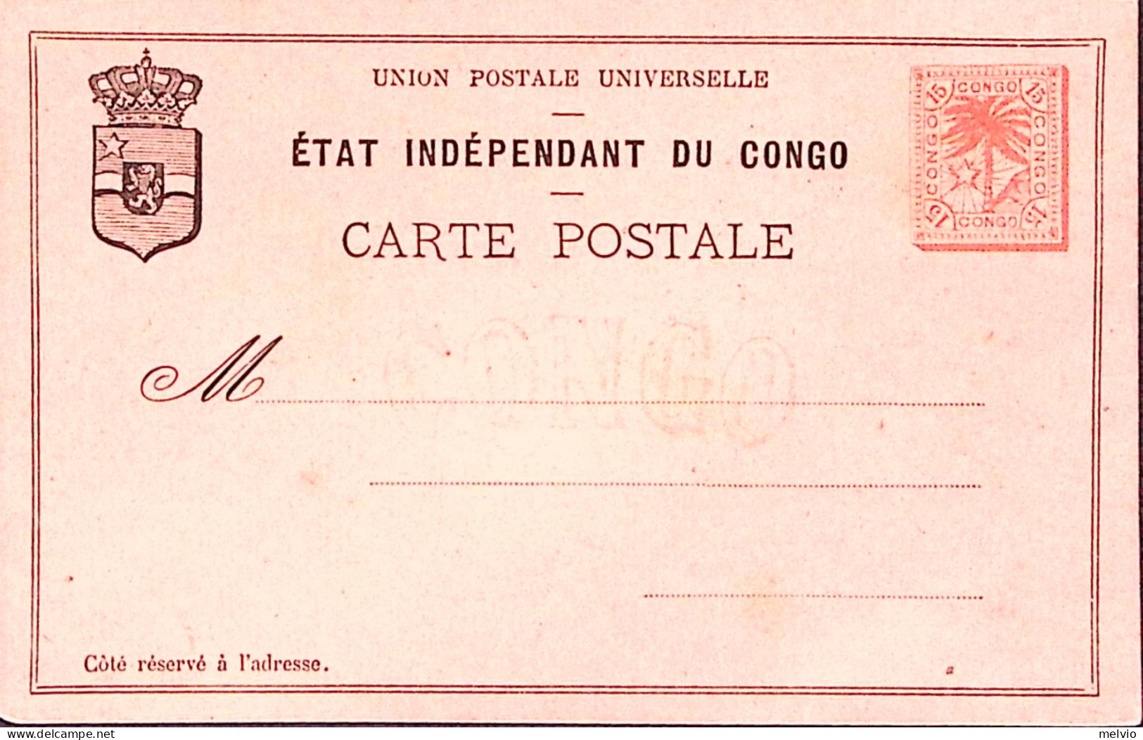 1900circa-Stato Indipendente del Congo intero postale nuovo