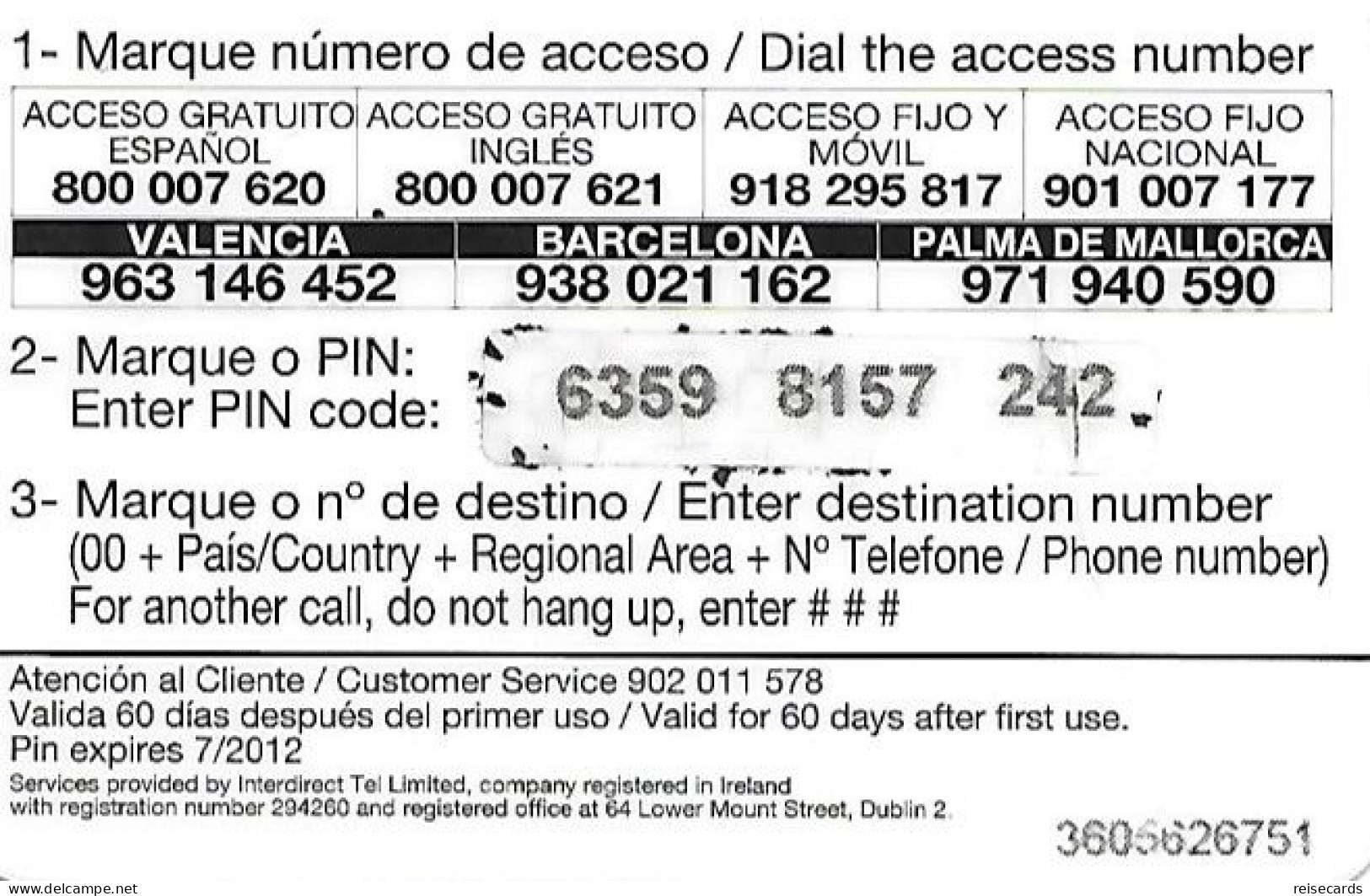 Spain: Prepaid IDT - Ashuria 07.12 - Other & Unclassified