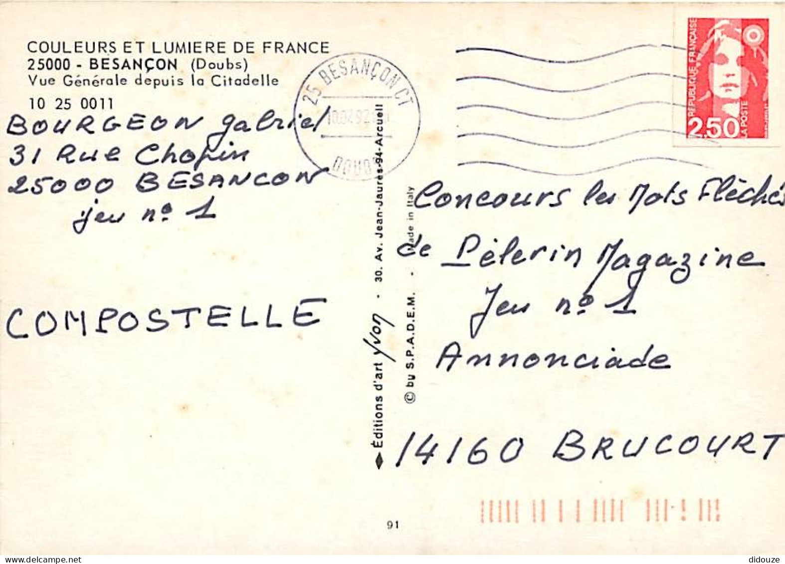25 - Besançon - Vue Générale depuis la Citadelle - CPM - Voir Scans Recto-Verso