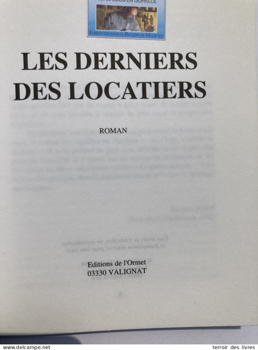LES DERNIERS DES LOCATIERS - 1994 - RENÉ LANGLOIS  BOURBONNAIS