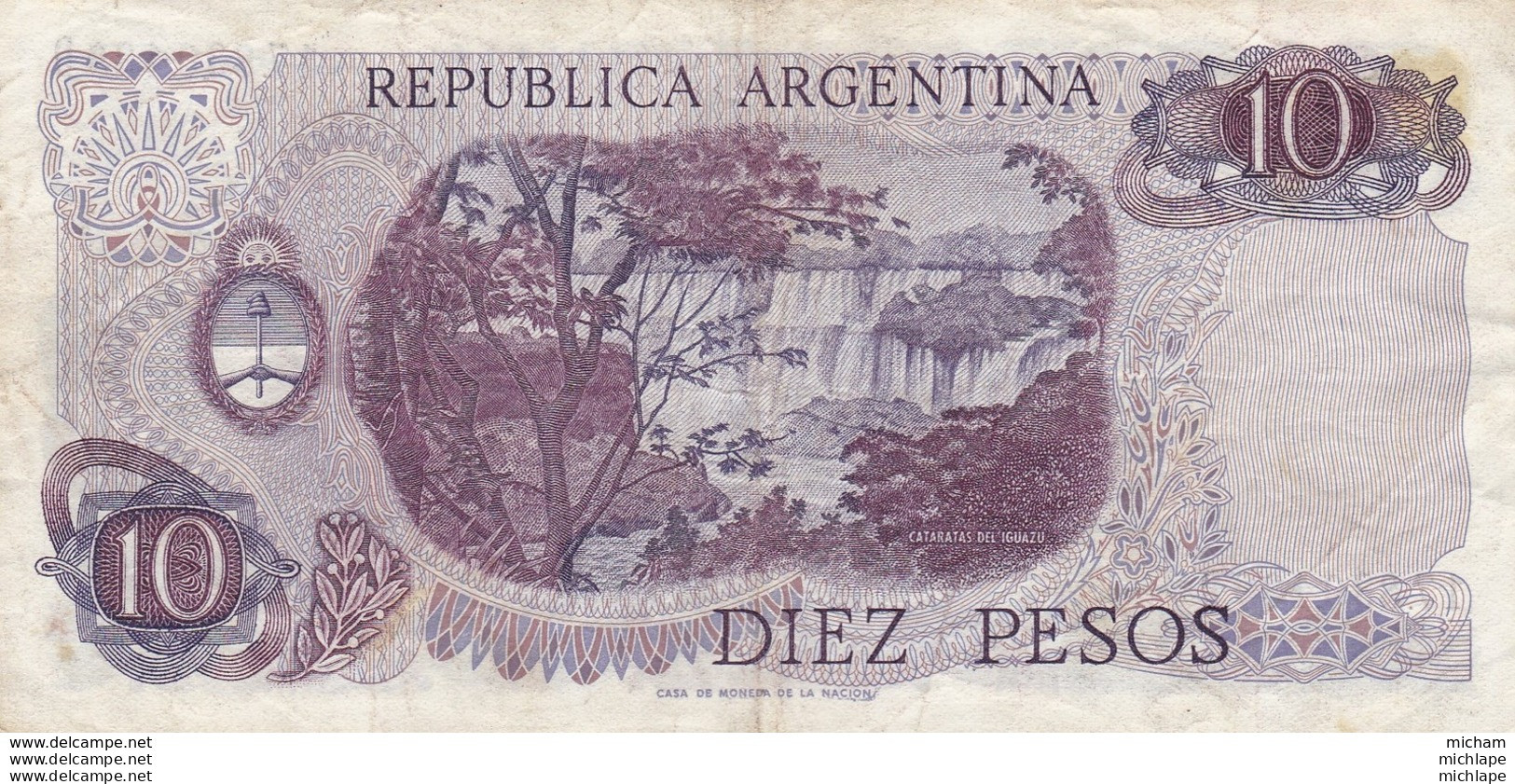 argentine  10 pesos 69 -17830139 D