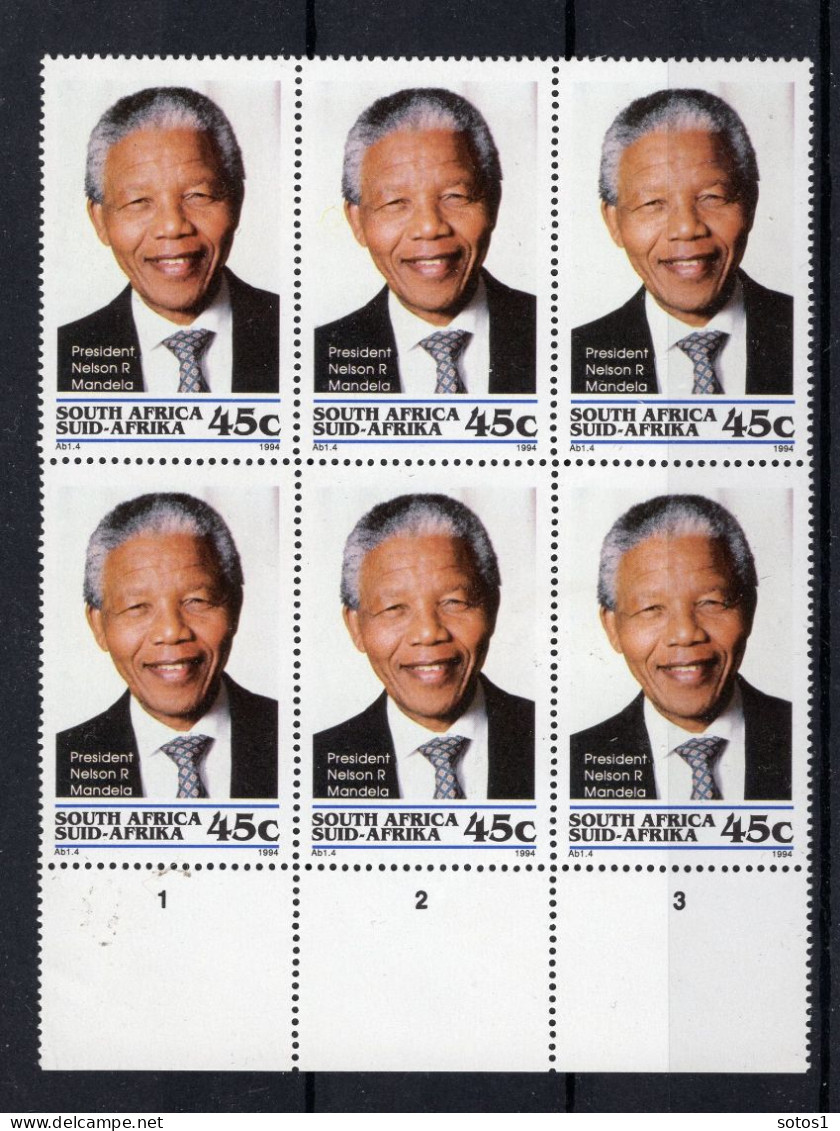 ZUID AFRIKA Yt. 848 MNH 6 Stuks 1994 - Unused Stamps