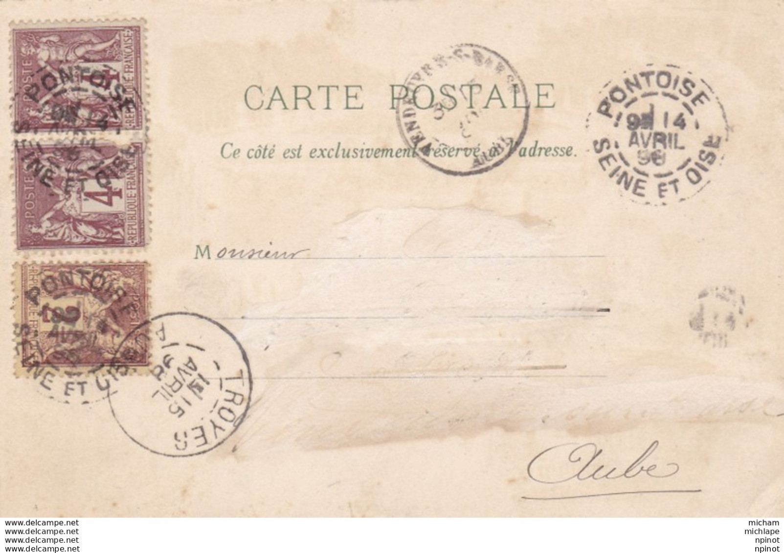 C P A 78 - VERSAILLES - Chateau    - PRECURSEUR  De 1898 Daté  Cachet Postal - Multivues - - Versailles (Château)