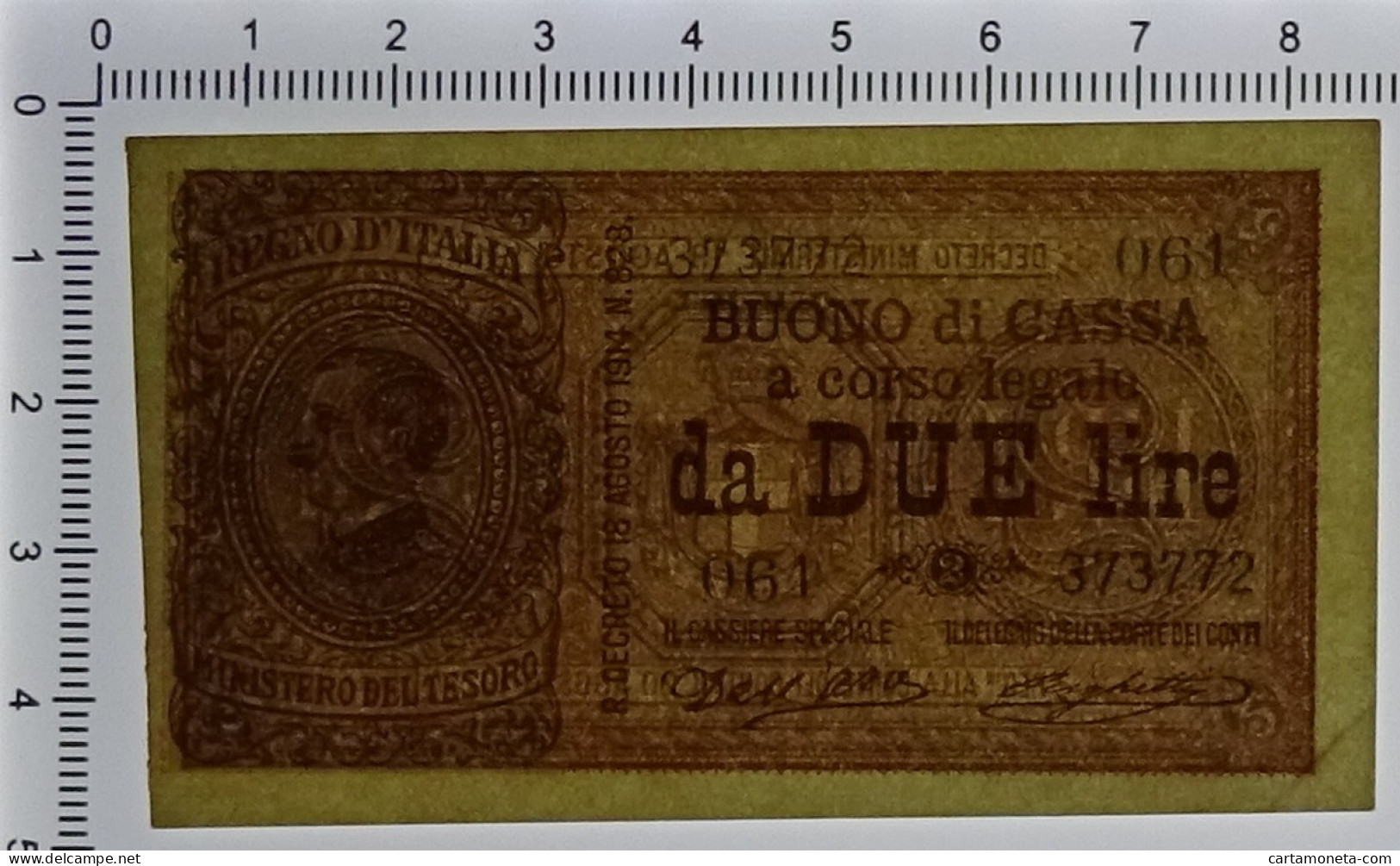 2 LIRE DIAZ VENEZIA GIULIA E TRIDENTINA TERRE REDENTE 21/09/1914 SUP- - Otros & Sin Clasificación