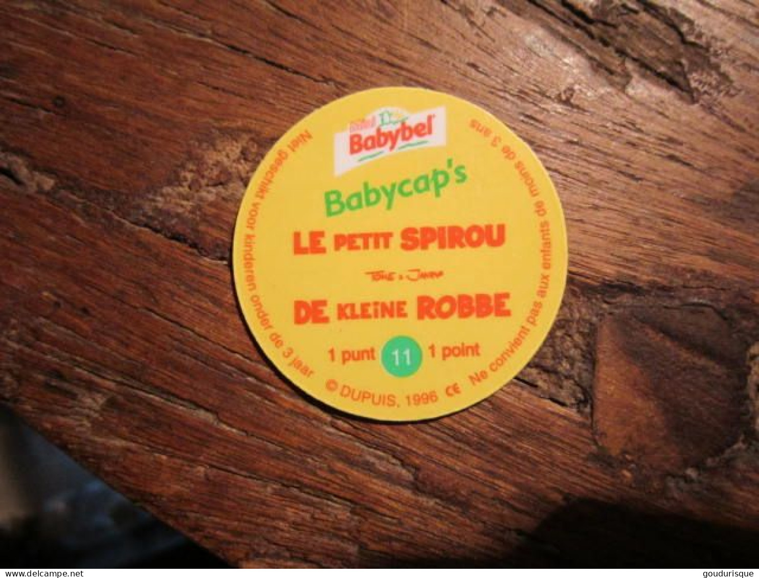 LE PETIT SPIROU 5 POGS BABYBEL   DUPUIS - Petit Spirou, Le