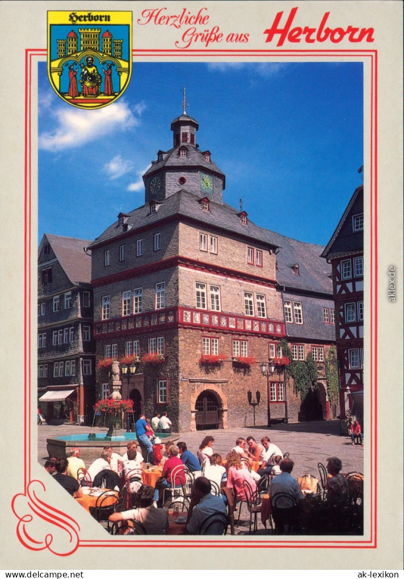 Ansichtskarte Herborn Marktplatz Mit Rathaus 1990 - Other & Unclassified