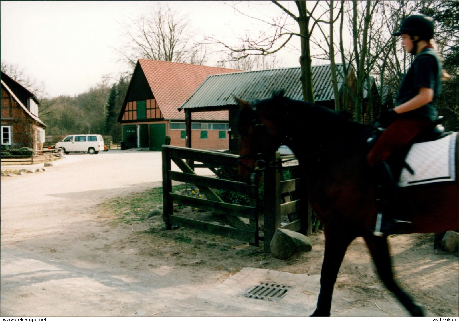 Medingen-Bad Bevensen Reiterin Klosterhof Medingen 1996 Privatfoto  - Bad Bevensen